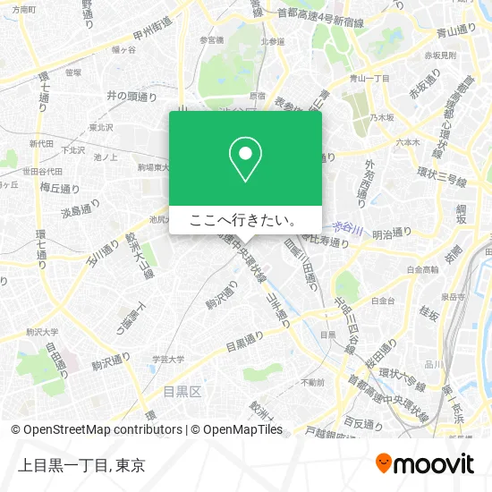 上目黒一丁目地図