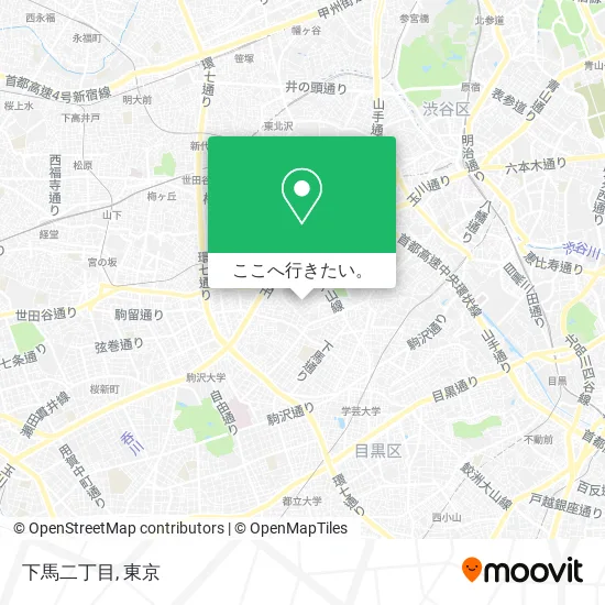 下馬二丁目地図