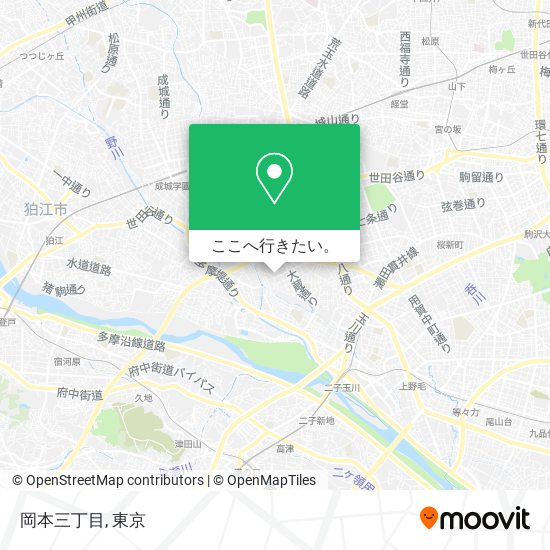 岡本三丁目地図