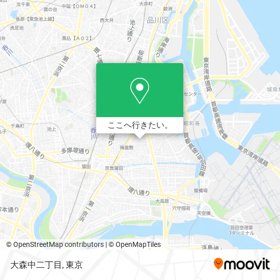 大森中二丁目地図