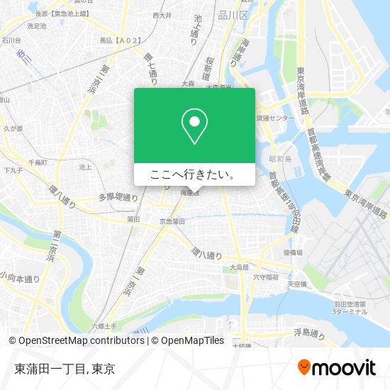 東蒲田一丁目地図