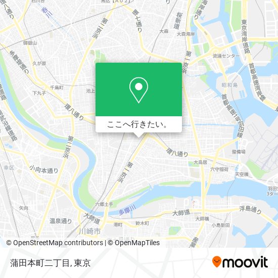 蒲田本町二丁目地図