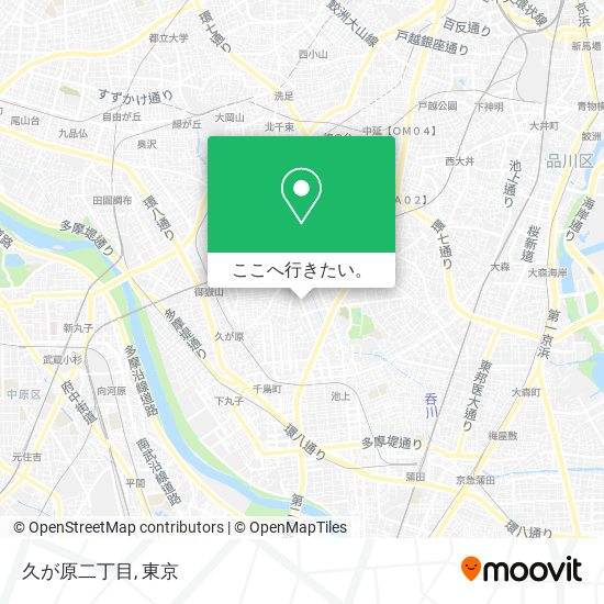 久が原二丁目地図