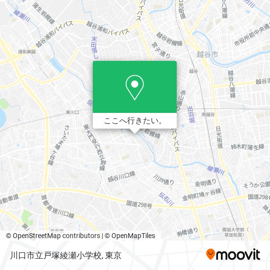 川口市立戸塚綾瀬小学校地図