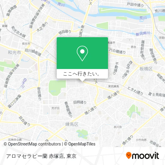 アロマセラピー蘭 赤塚店地図