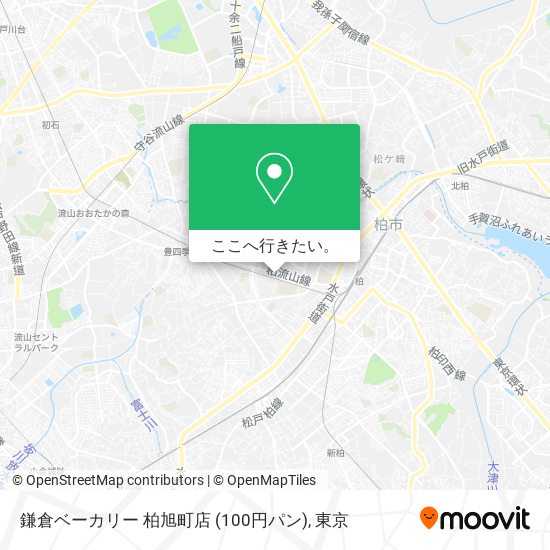 鎌倉ベーカリー 柏旭町店 (100円パン)地図