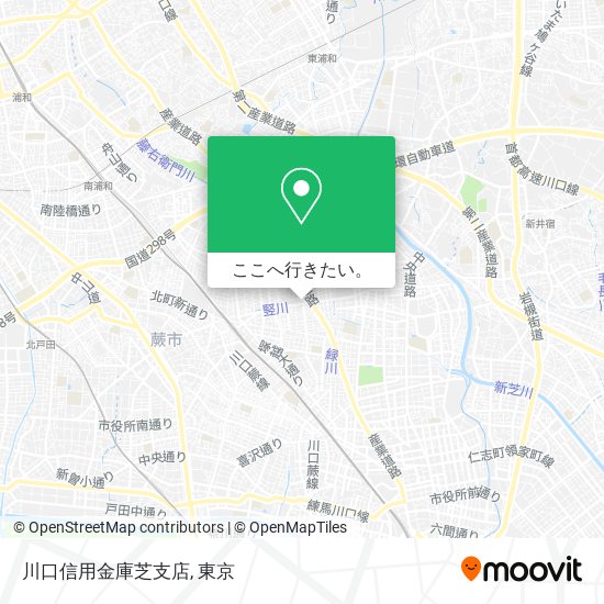 川口信用金庫芝支店地図