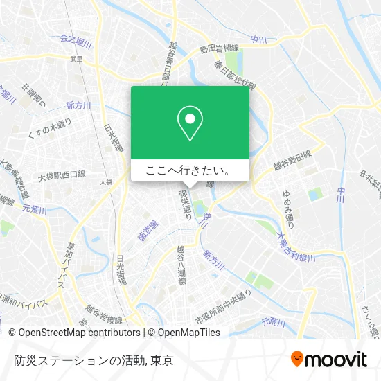 防災ステーションの活動地図