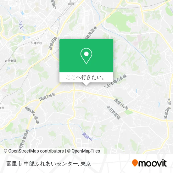 富里市 中部ふれあいセンター地図