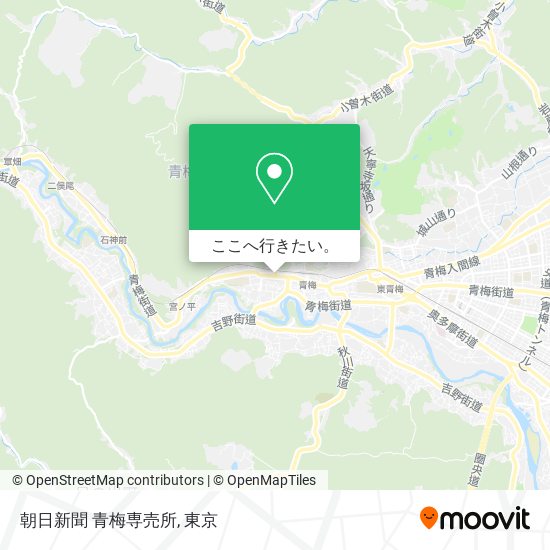 朝日新聞 青梅専売所地図