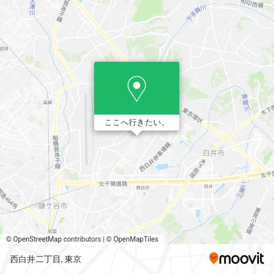 西白井二丁目地図