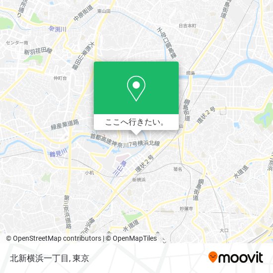 北新横浜一丁目地図