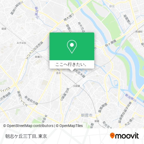 朝志ケ丘三丁目地図