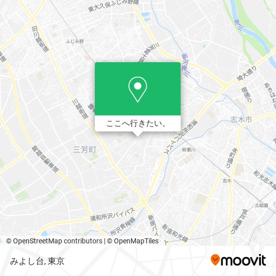 みよし台地図