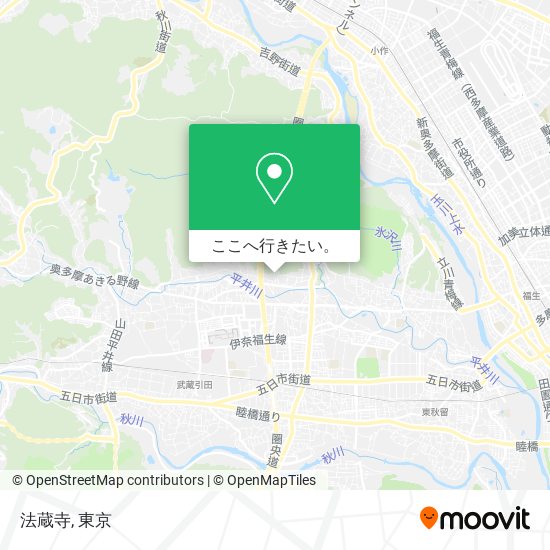 法蔵寺地図