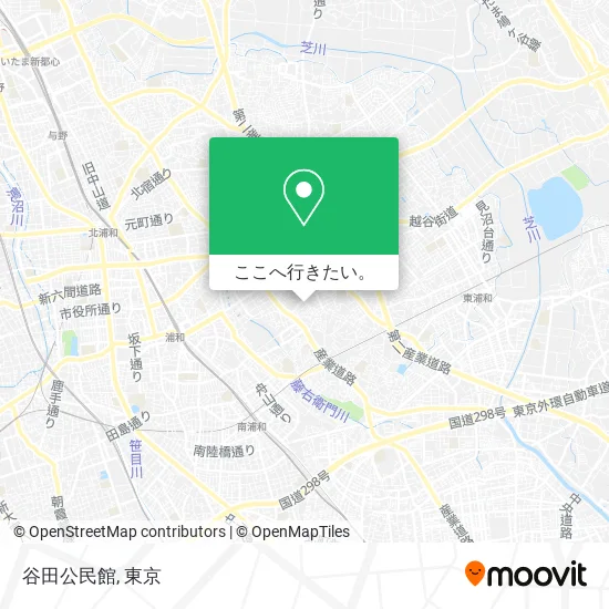 谷田公民館地図