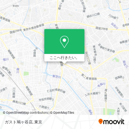 ガスト鳩ヶ谷店地図