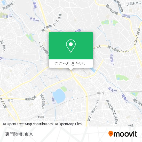 裏門陸橋地図