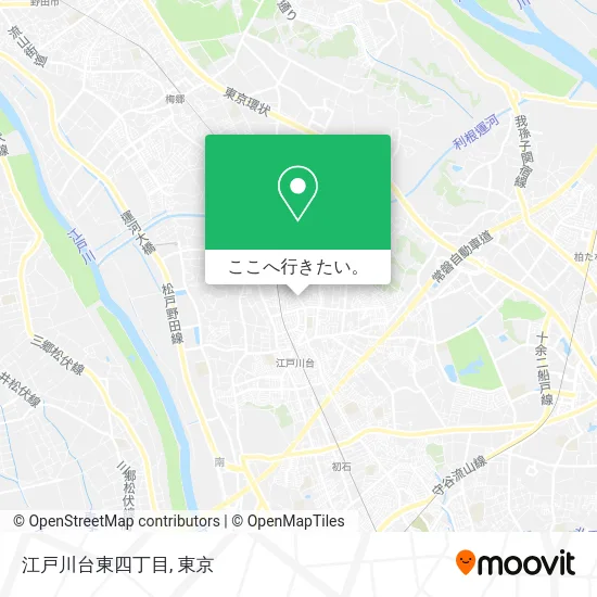 江戸川台東四丁目地図