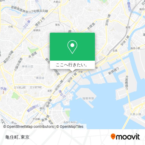 亀住町地図