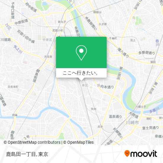 鹿島田一丁目地図