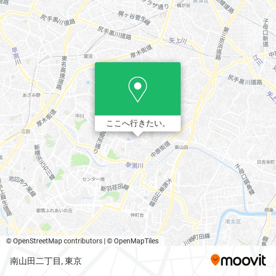 南山田二丁目地図