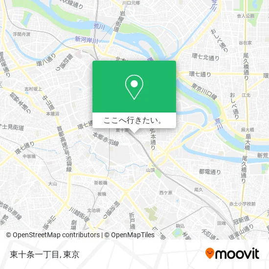 東十条一丁目地図