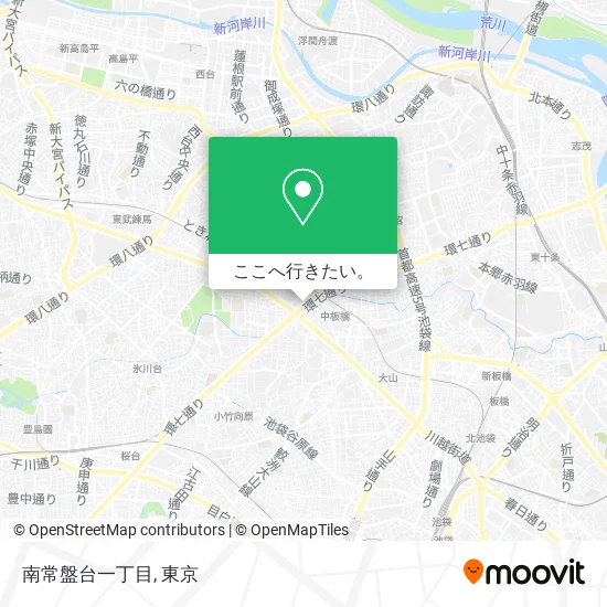 南常盤台一丁目地図