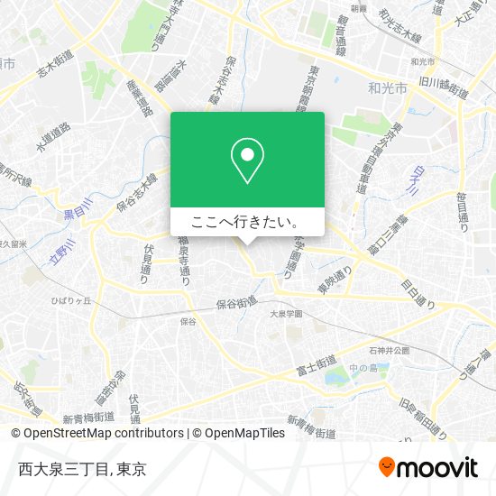 西大泉三丁目地図