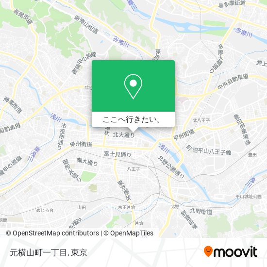 元横山町一丁目地図