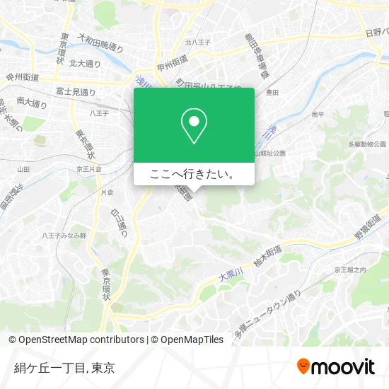 絹ケ丘一丁目地図