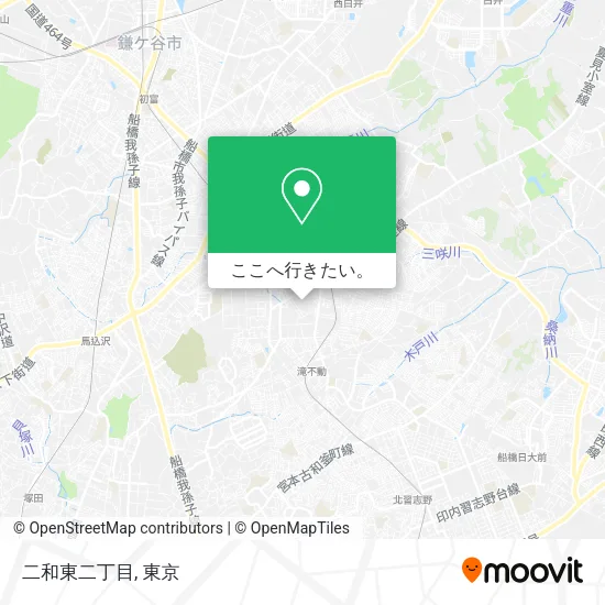 二和東二丁目地図
