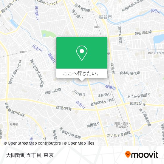 大間野町五丁目地図