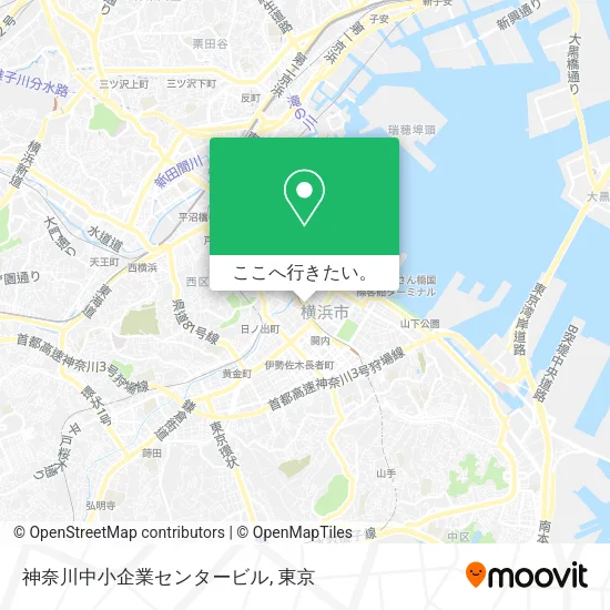 神奈川中小企業センタービル地図