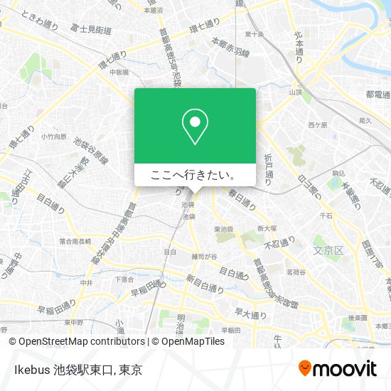 Ikebus 池袋駅東口地図