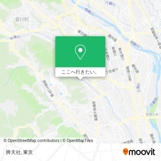 辨天社地図