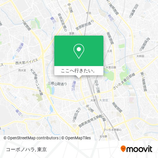 コーポノハラ地図