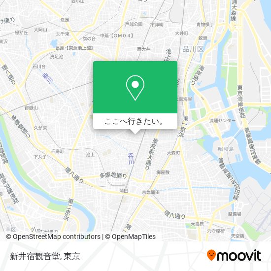 新井宿観音堂地図