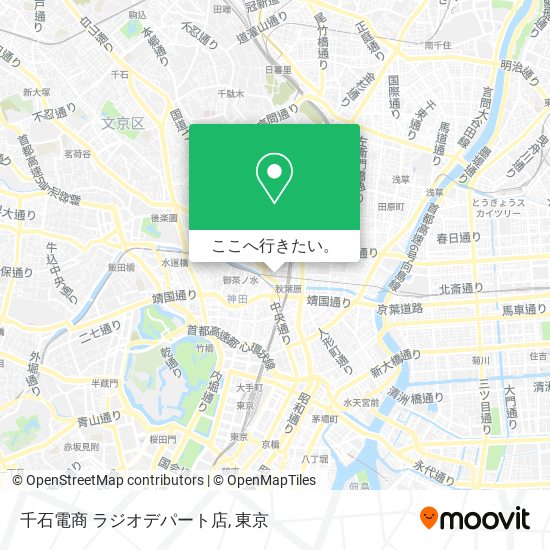 千石電商 ラジオデパート店地図