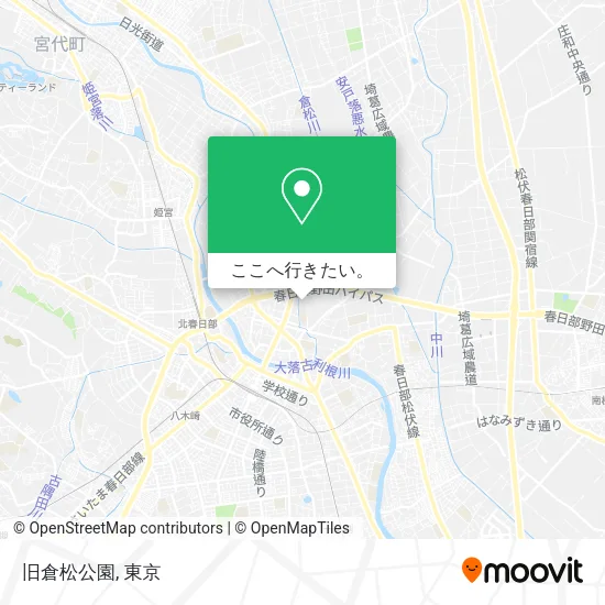旧倉松公園地図