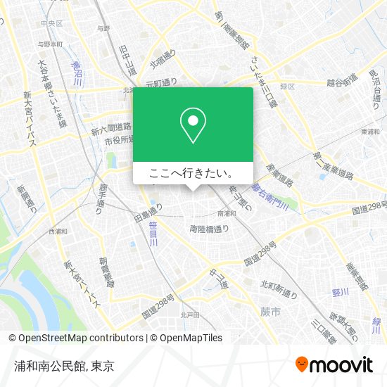 浦和南公民館地図