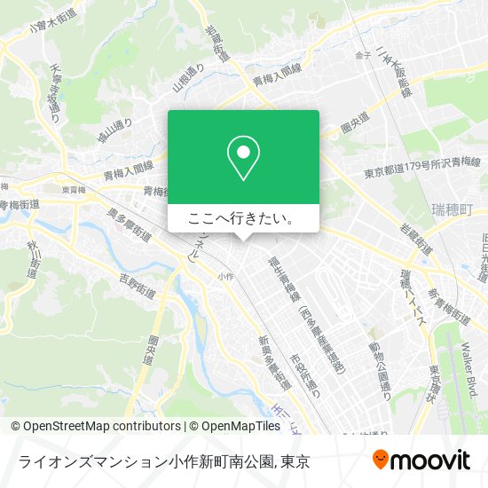 ライオンズマンション小作新町南公園地図