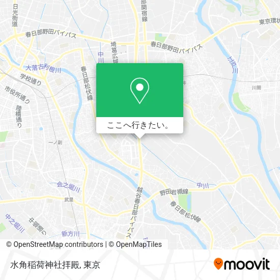 水角稲荷神社拝殿地図