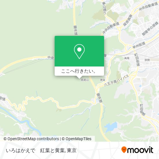 いろはかえで　紅葉と黄葉地図