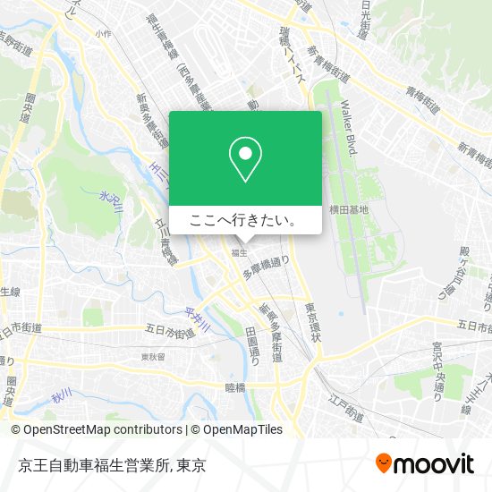 京王自動車福生営業所地図