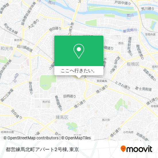 都営練馬北町アパート2号棟地図