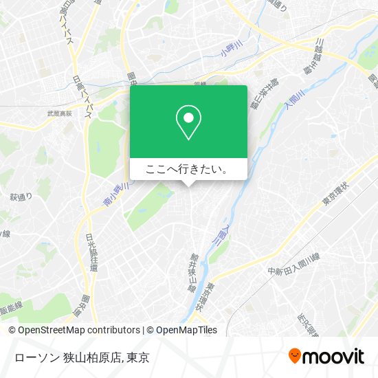 ローソン 狭山柏原店地図