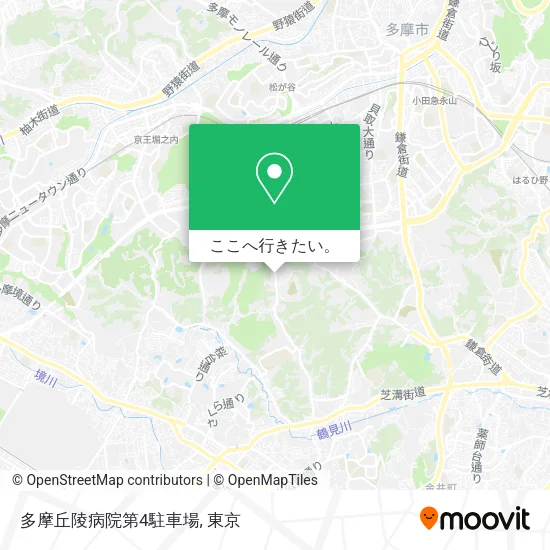 多摩丘陵病院第4駐車場地図