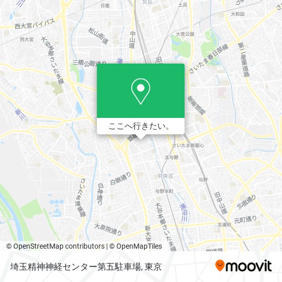埼玉精神神経センター第五駐車場地図