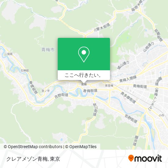 クレアメゾン青梅地図